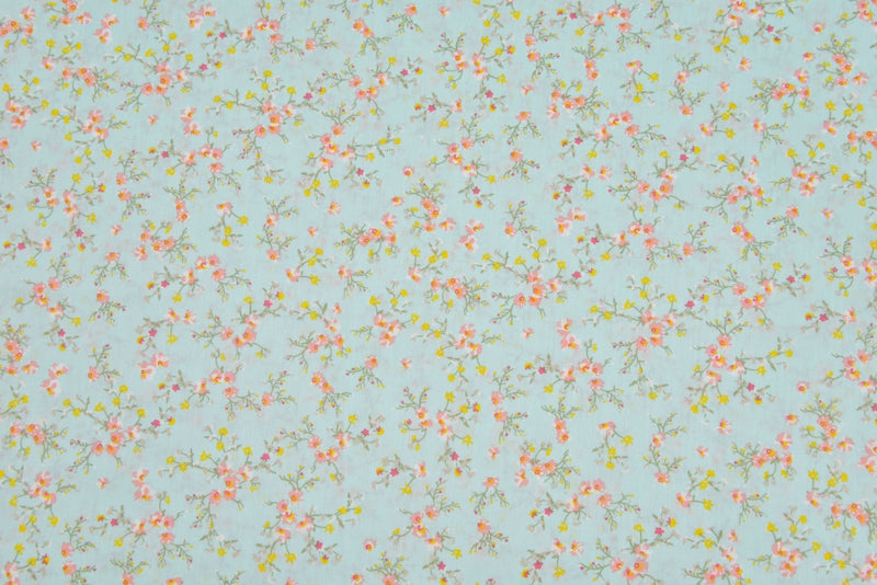 100% Cotton Loom Line Dainty Delight Fabric - 096 - G.k Fashion Fabrics Pastel Green - 3 / Price Per Half Yard Loom Line Cotton