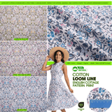 100% Cotton Loom Line English Cottage Pattern Print Fabric – 8400 - G.k Fashion Fabrics