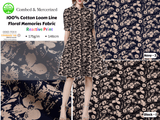 100% Cotton Loom Line Floral Memories Fabric - G.k Fashion Fabrics
