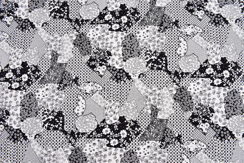 100% Cotton Loom Line Floral Serenade Fabric - 141 - G.k Fashion Fabrics Black - 3 / Price Per Half Yard Loom Line Cotton