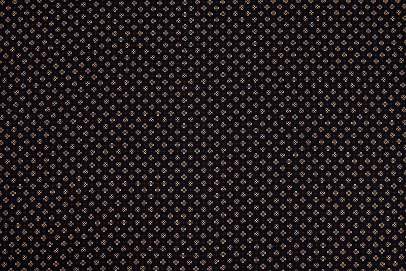 100% Cotton Loom Line Flurries print Fabric - 040 - G.k Fashion Fabrics Black - 1 / Price Per Half Yard Loom Line Cotton