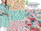 100% Cotton Loom Line Love Floral Fabric - 120 - G.k Fashion Fabrics Loom Line Cotton