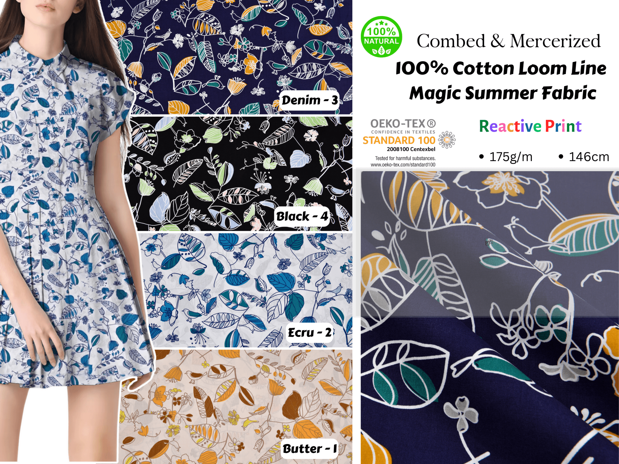 100% Cotton Loom Line Magic Summer Fabric- 114 – G.k Fashion Fabrics