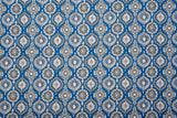 100% Cotton Loom Line Medallion Block Print Fabric - 8295 - G.k Fashion Fabrics