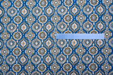 100% Cotton Loom Line Medallion Block Print Fabric - 8295 - G.k Fashion Fabrics