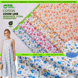 100% Cotton Loom Line Mignonette Floral Pattern Print Fabric– 8401 - G.k Fashion Fabrics