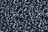 100% Cotton Loom Line Modern Leaves Fabric - 144 - G.k Fashion Fabrics Black - 3 / Price Per Half Yard Loom Line Cotton