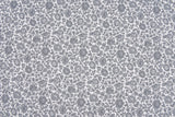 100% Cotton Loom Line Monochrome Blooms Fabric - 112 - G.k Fashion Fabrics Silver - 1 / Price Per Half Yard Loom Line Cotton