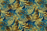 100% Cotton Loom Line Palm trees Fabric -182 - G.k Fashion Fabrics Loom Line Cotton