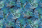 100% Cotton Loom Line Palm trees Fabric -182 - G.k Fashion Fabrics Loom Line Cotton