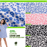 100% Cotton Loom Line Pop Art Pattern Print Fabric – 8382 - G.k Fashion Fabrics