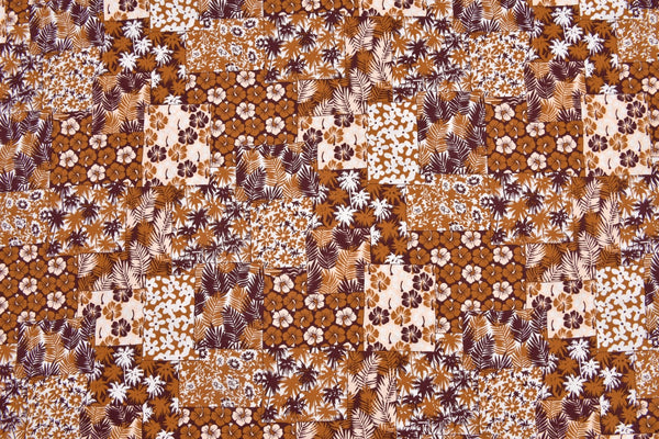 100% Cotton Loom Line Quilted Garden Fabric - 129 - G.k Fashion Fabrics Caramel / Coffee - 2 / Price Per Half Yard Loom Line Cotton