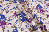 100% Cotton Loom Line Roses Bloom Fabric - 3099 - G.k Fashion Fabrics Peach - 1 / Price Per Half Yard Loom Line Cotton