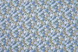 100% Cotton Loom Line Summer Pansy Fabric - 151 - G.k Fashion Fabrics Dusty Blue - 1 / Price Per Half Yard Loom Line Cotton