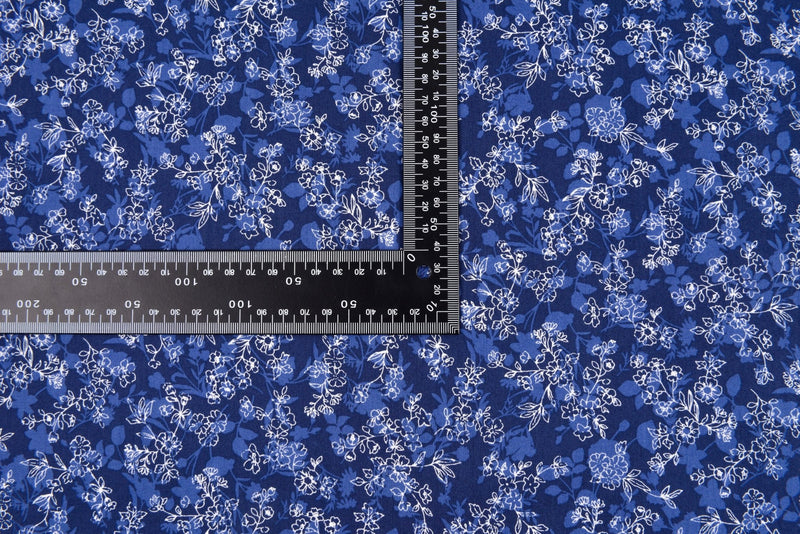 100% Cotton Loom Line Timeless Floral Fabric - 133 - G.k Fashion Fabrics Denim -3 / Price Per Half Yard Loom Line Cotton