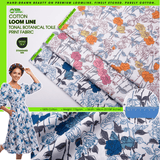 100% Cotton Loom Line Tonal Botanical Toile Print Fabric - 8398 - G.k Fashion Fabrics