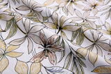 100% Cotton Loom Line+ Tuscan Sketch Lily Print Fabric – 900 - G.k Fashion Fabrics