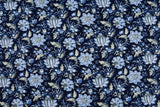 100% Cotton Loom Line Verdent Sketches Fabric - G.k Fashion Fabrics Denim - 3 / Price Per Half Yard Loom Line Cotton