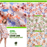 100% Cotton Loom Line Wild Clematis Print Fabric – 8410 - G.k Fashion Fabrics