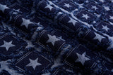 11 oz Washed Denim Jacquard Galaxy Stars Fabric – Combed & Mercerized – 7424 - G.k Fashion Fabrics