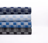 11oz Washed Cotton Denim Checkerboard Jacquard Fabric – Combed & Mercerized - 7428 - G.k Fashion Fabrics