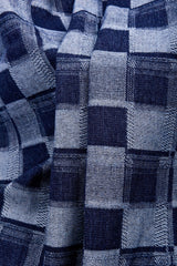 11oz Washed Cotton Denim Checkerboard Jacquard Fabric – Combed & Mercerized - 7428 - G.k Fashion Fabrics