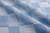 11oz Washed Cotton Denim Checkerboard Jacquard Fabric – Combed & Mercerized - 7428 - G.k Fashion Fabrics