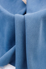 11oz Washed Denim Terry Spandex Fabric - G.k Fashion Fabrics