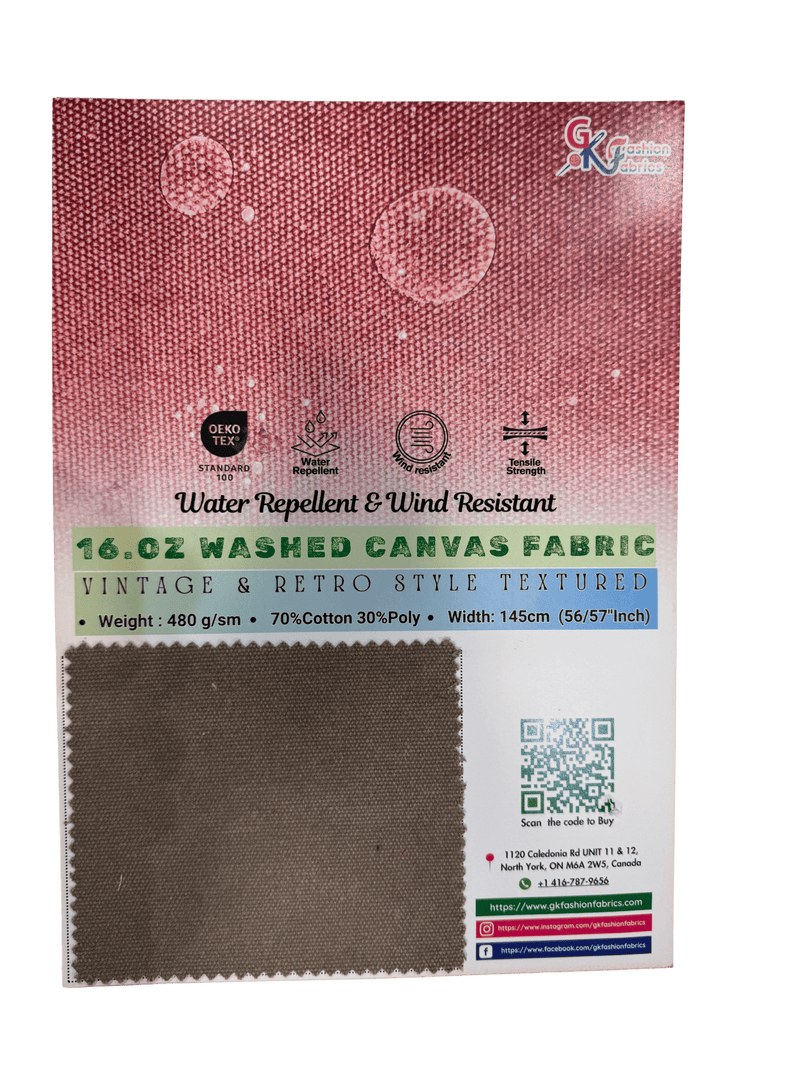 16oz Canvas Water Repellent Fabric - G.k Fashion Fabrics