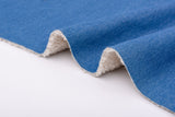 19.oz Denim Teddy Sherpa Bonded Double Faced Fabric - G.k Fashion Fabrics