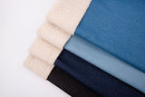 19.oz Denim Teddy Sherpa Bonded Double Faced Fabric - G.k Fashion Fabrics