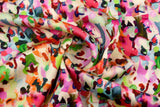 23 Momme Stretch Bamboo Silk Blend Fabric – Artistic Terrazzo Abstract Print - 7247 - G.k Fashion Fabrics
