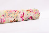 23 Momme Stretch Bamboo Silk Blend Fabric – Pastel Bloom Watercolor Floral Print - 7247 - G.k Fashion Fabrics