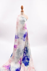 23 Momme Stretch Bamboo Silk Blend Fabric – Watercolor Tie-Dye Print - 7247 - G.k Fashion Fabrics