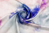 23 Momme Stretch Bamboo Silk Blend Fabric – Watercolor Tie-Dye Print - 7247 - G.k Fashion Fabrics