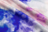 23 Momme Stretch Bamboo Silk Blend Fabric – Watercolor Tie-Dye Print - 7247 - G.k Fashion Fabrics