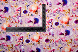 23 Momme Stretch Bamboo Silk Blend Fabric – Willow-Leaf Vines Watercolor Floral Print - 7247 - G.k Fashion Fabrics