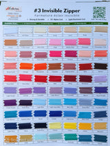 3 Zipper Swatch Cards - G.k Fashion Fabrics