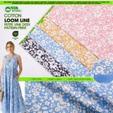 100% Cotton Loom Line Petite Vine Ditsy Pattern Print Fabric – 8389