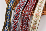 32mm Ethnic Boho Jacquard Woven Webbing Trim - G.k Fashion Fabrics