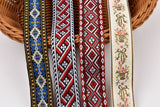 32mm Ethnic Boho Jacquard Woven Webbing Trim - G.k Fashion Fabrics