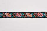 35 mm Ethnic Floral Woven Webbing Trim - G.k Fashion Fabrics