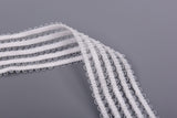 3.8cm Nylon Elastic Webbing – Luxe Sheer Stripe Ruffle Elastic - G.k Fashion Fabrics