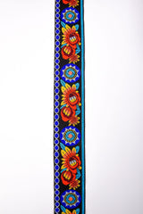 50mm Heritage Folk Floral Jacquard Waistband Webbing - G.k Fashion Fabrics
