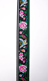 50mm Heritage Folk Floral Jacquard Waistband Webbing - G.k Fashion Fabrics