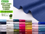 7oz Enzyme Washed Linen Fabric -7764/6523 - G.k Fashion Fabrics