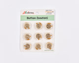 Gold Filigree Resin Buttons - #27