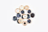 Iridescent Pearl Swirl Buttons- #38