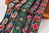 35 mm Ethnic Floral  Woven Webbing Trim