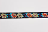 35 mm Ethnic Floral  Woven Webbing Trim